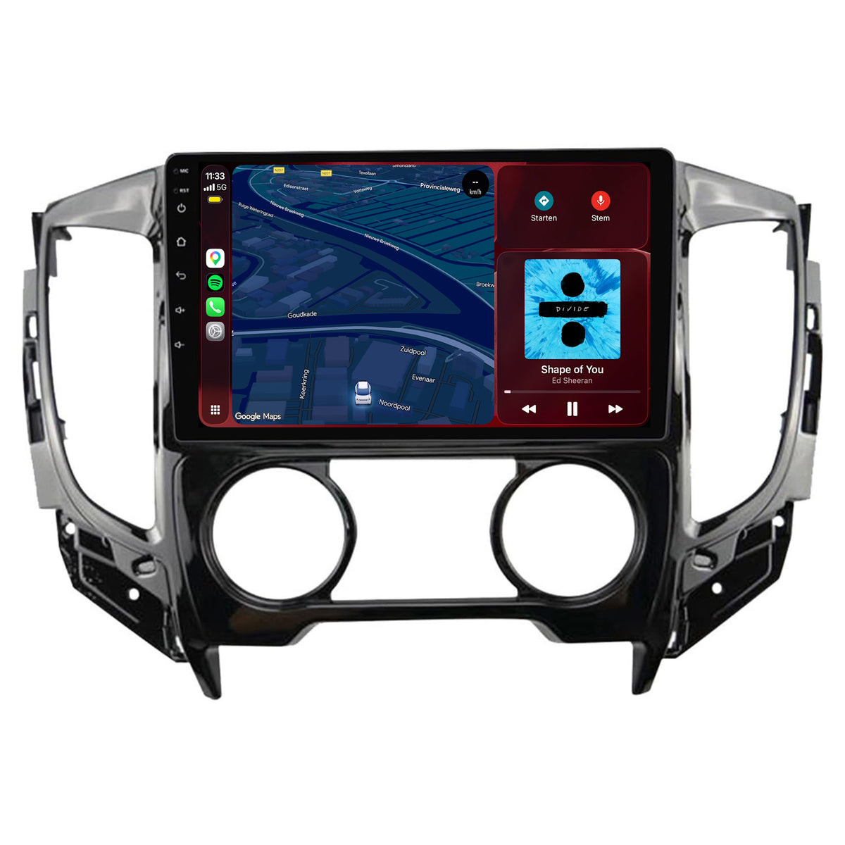 Autoradio CarPlay & Android Auto pour Mitsubishi Triton | 2015 à 2018 | 9 pouces | Android 15 | CTX-7285