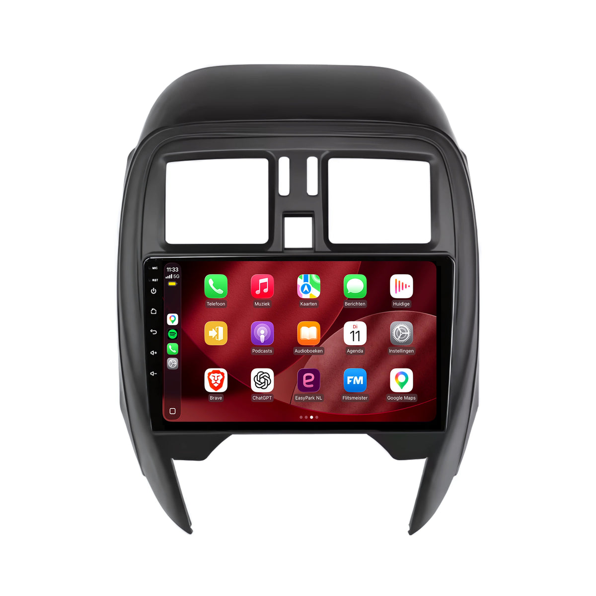 Nissan Micra CarPlay & Android Auto Radio | 2013 bis 2017 | 9 Zoll | Android 15