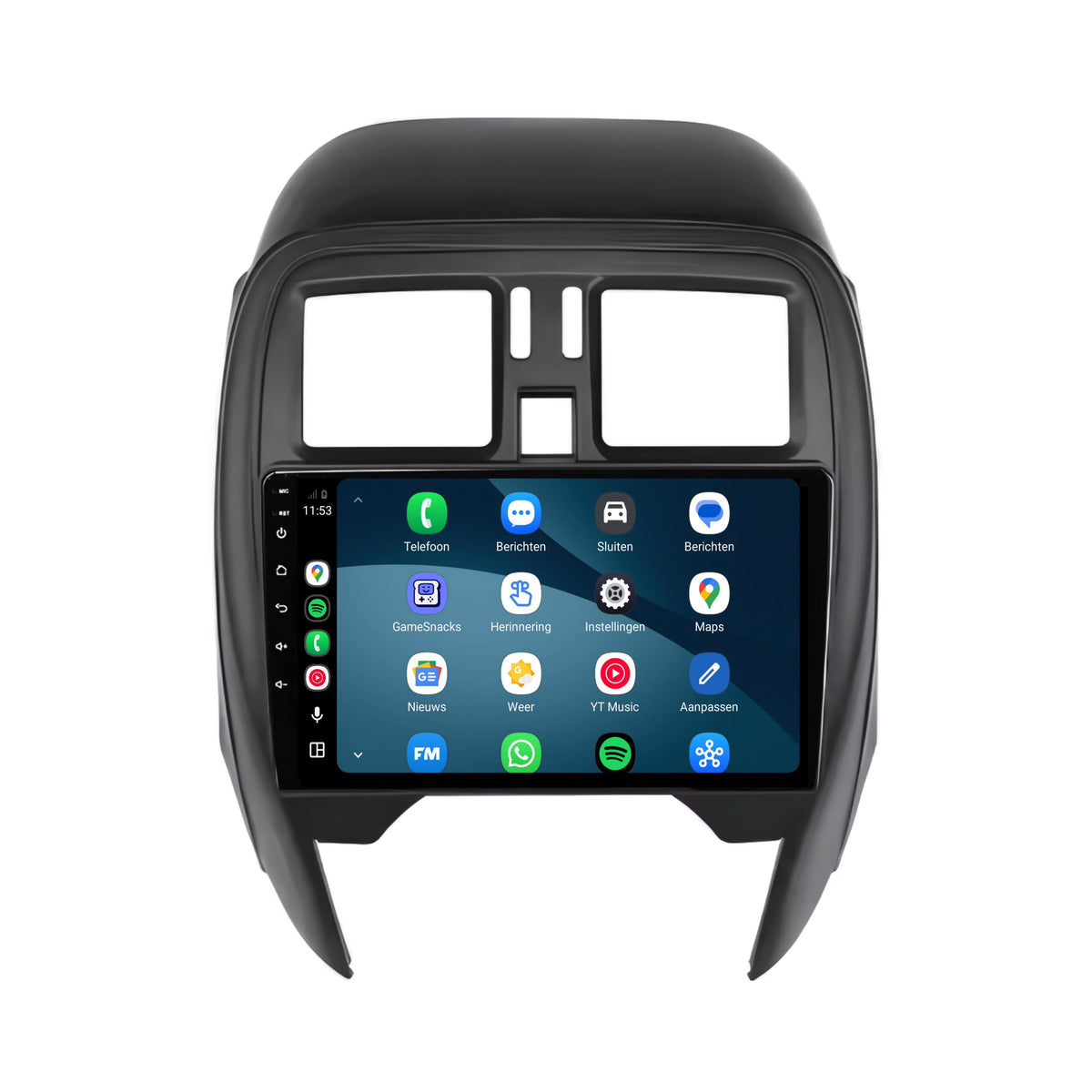 Nissan Micra CarPlay & Android Auto Radio | 2013 bis 2017 | 9 Zoll | Android 15