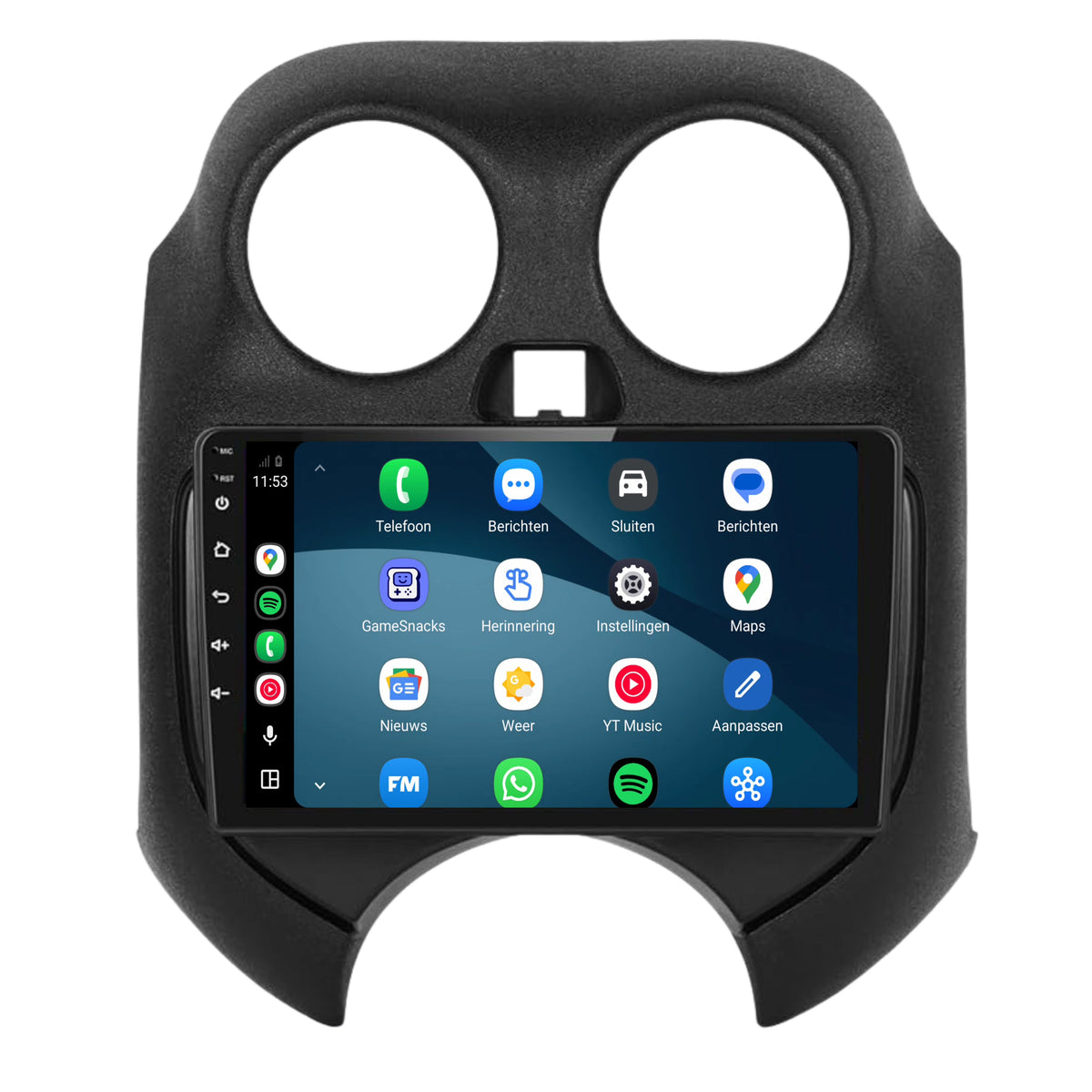 Nissan Micra CarPlay & Android Auto radio | 2011 to 2016 | 9 inch | Android 15 | CTX-7403