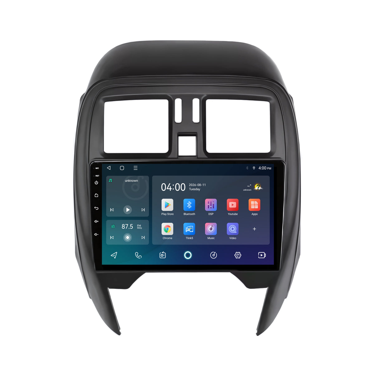 Nissan Micra CarPlay & Android Auto Radio | 2013 bis 2017 | 9 Zoll | Android 15