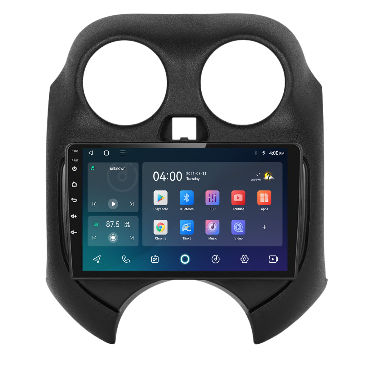 Nissan Micra CarPlay & Android Auto radio | 2011 to 2016 | 9 inch | Android 15 | CTX-7403