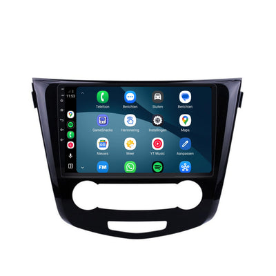 Nissan Qashqai CarPlay & Android Auto radio | 2014 t/m 2021 | 10 inch | Android 15 | Aircopaneel zonder scherm | CTX-7108