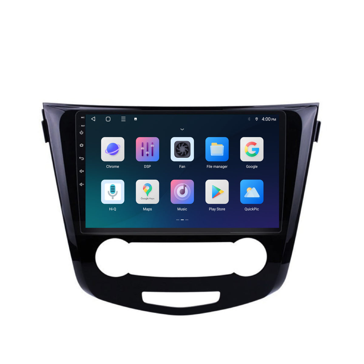 Radio con CarPlay y Android Auto para Nissan X-Trail | 2014 a 2021 | 10 pulgadas | Android 15 | Panel de aire acondicionado sin pantalla | CTX-7109