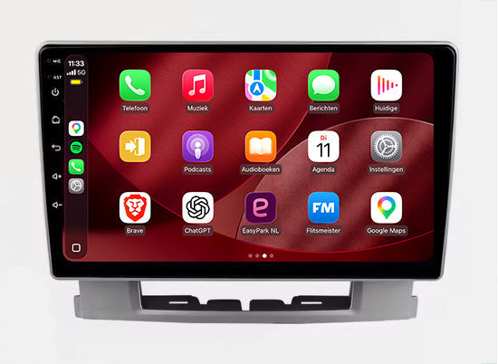Radio con CarPlay y Android Auto para Opel Astra J | 2009 a 2016 | 9 pulgadas | Android 15 | Plata | CTX-7280