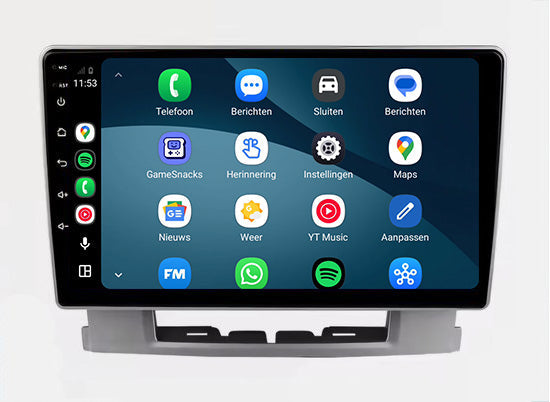 Radio con CarPlay y Android Auto para Opel Astra J | 2009 a 2016 | 9 pulgadas | Android 15 | Plata | CTX-7280
