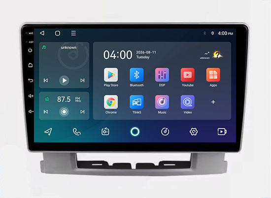 Radio con CarPlay y Android Auto para Opel Astra J | 2009 a 2016 | 9 pulgadas | Android 15 | Plata | CTX-7280