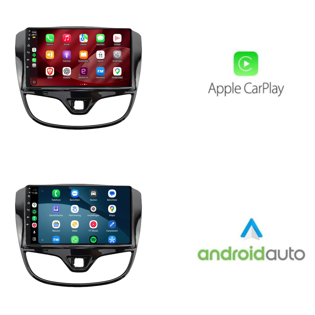Autoradio CarPlay & Android Auto per Opel Karl | 2016-2020 | 9 pollici | Android 15