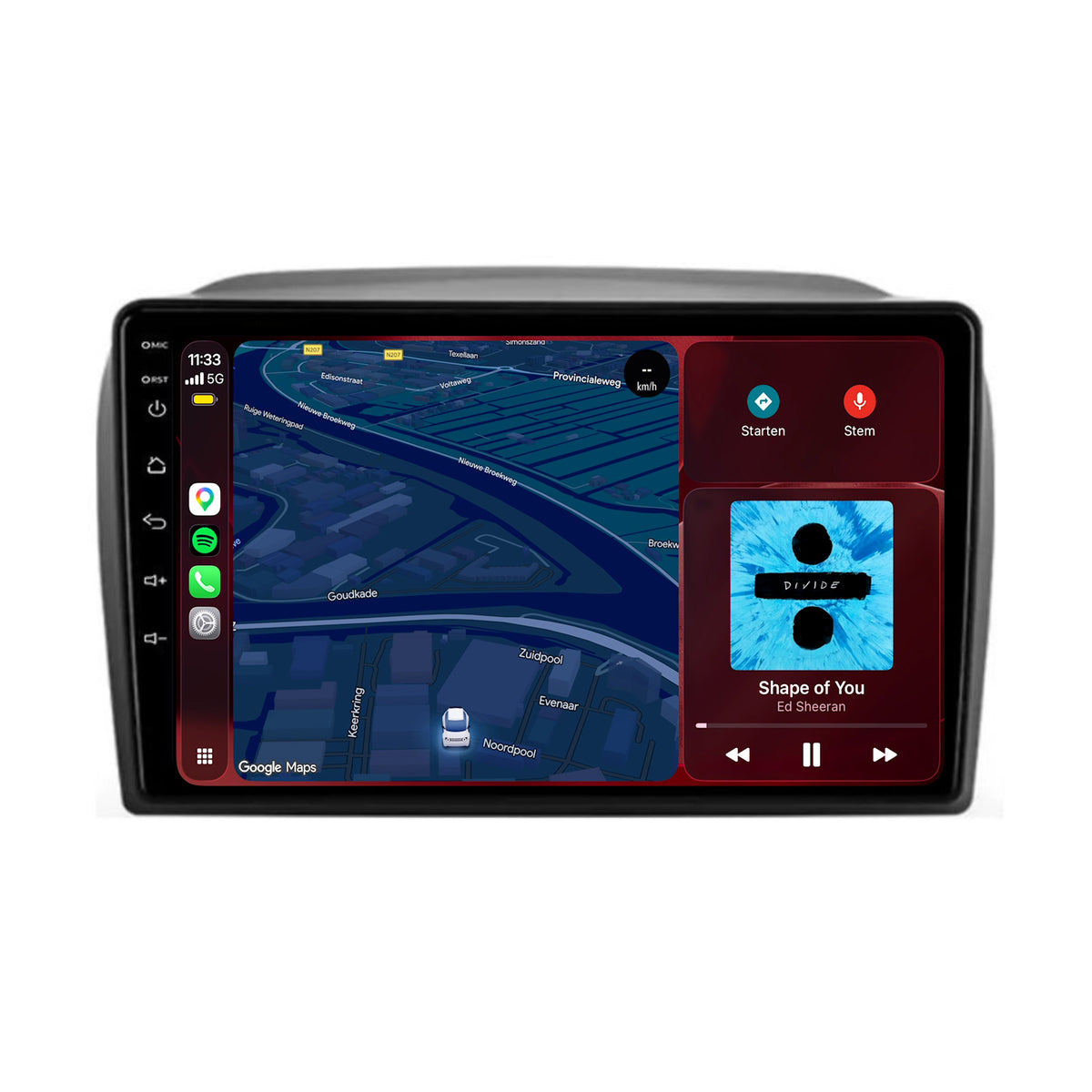 Radio con CarPlay y Android Auto para Opel Combo | 2012 a 2018 | 9 pulgadas | Android 15 | CTX-7094