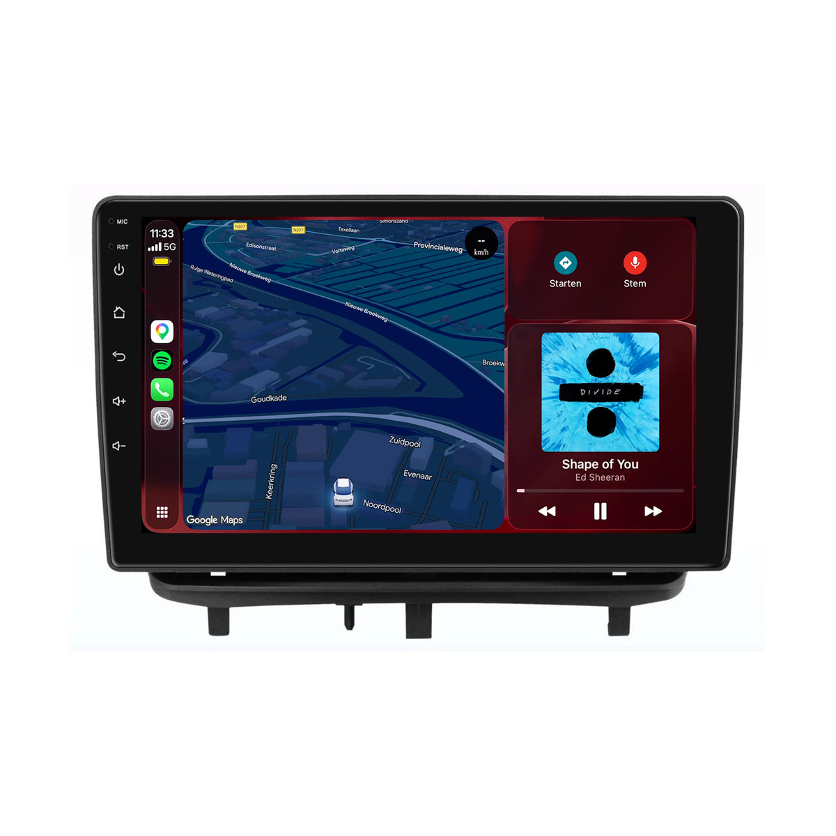 Opel Corsa D CarPlay & Android Auto radio | 2006 t/m 2013 | 9 inch | Android 15 | CTX-7428