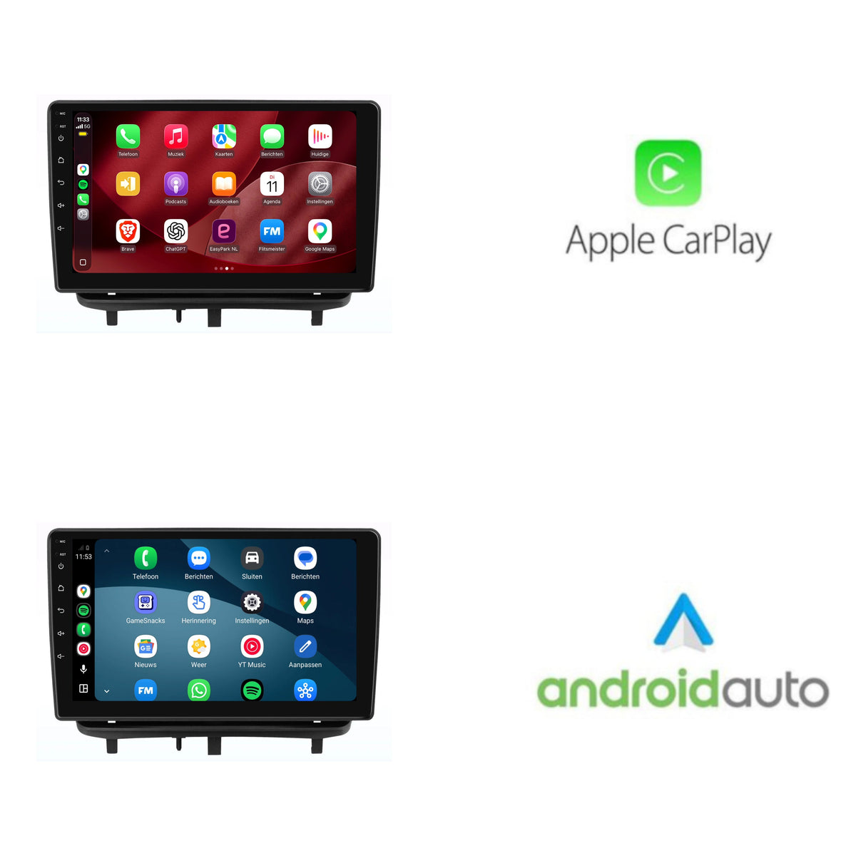 Opel Corsa D CarPlay & Android Auto radio | 2006 t/m 2013 | 9 inch | Android 15 | CTX-7428