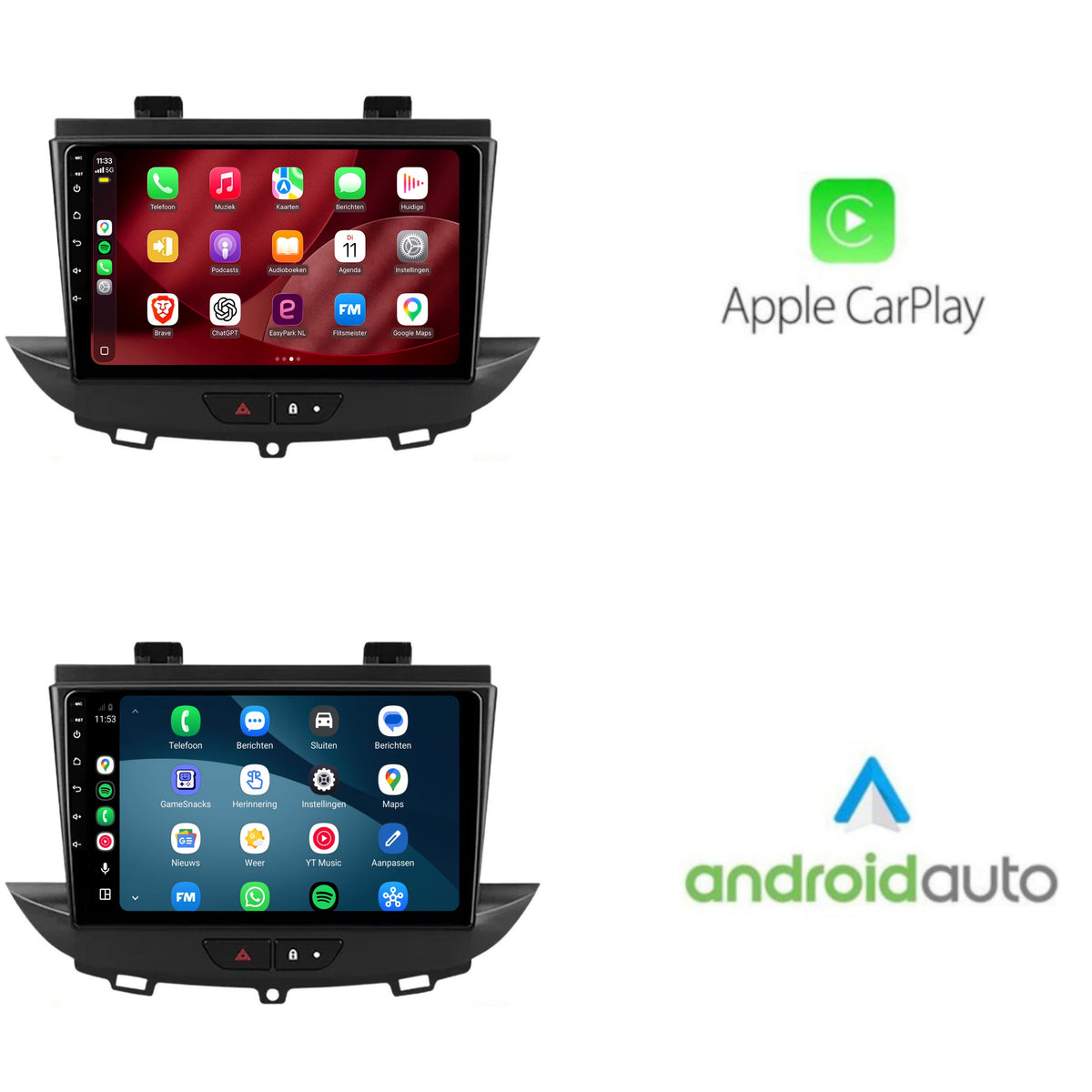 Opel Crossland CarPlay & Android Auto Radio | 2016 bis 2020 | 9 Zoll | Android 15 | CTX-7330