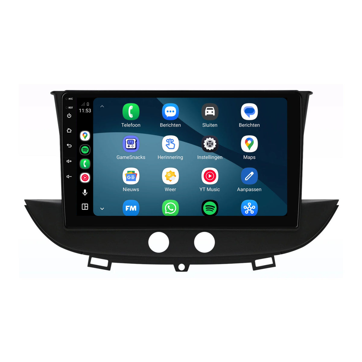 Opel Grandland X CarPlay & Android Auto radio | 2016 t/m 2020 | 9 inch | Android 15 | Originele knoppen blijven (slot & alarmlichten) | CTX-7463