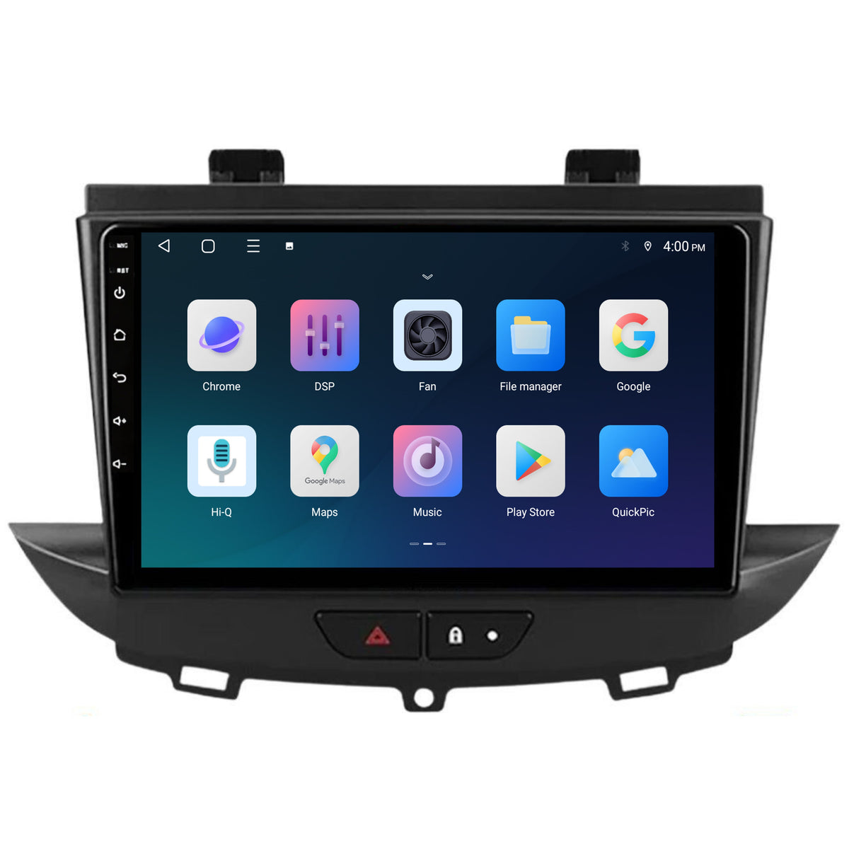 Opel Grandland X CarPlay & Android Auto radio | 2016 to 2020 | 9 inch | Android 15 | Own buttons (lock & hazard lights) | CTX-7329
