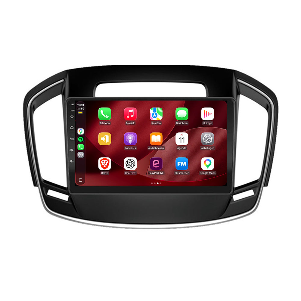Autoradio CarPlay & Android Auto pour Opel Insignia | 2008 à 2013 | 9 pouces | Android 15 | Avec baguette chromée | CTX-7271