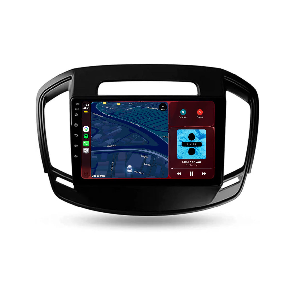 Opel Insignia CarPlay & Android Auto Radio | 2008 bis 2013 | 9 Zoll | Android 15 | Klavierlack schwarz | CTX-7279