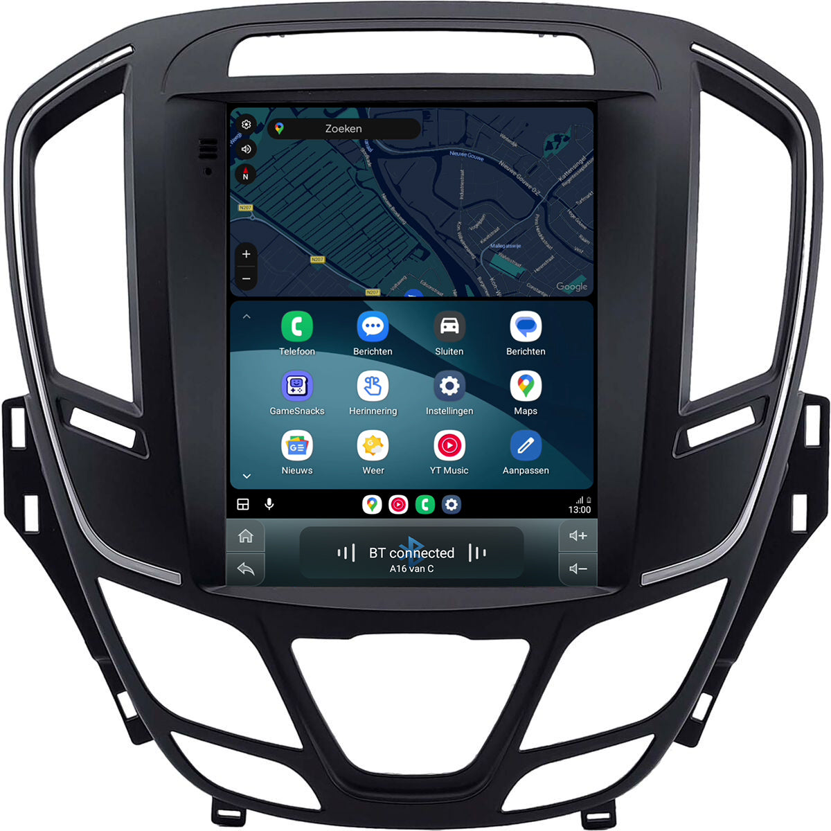 Cartronix Opel Insignia | 2013 to 2017 | Car Radio Navigation | Apple CarPlay & Android Auto | Android 13 | Large HD Screen