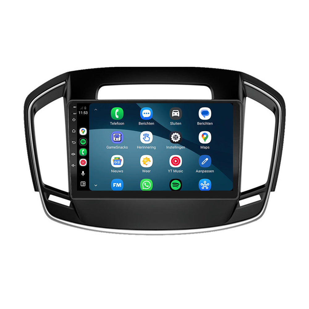 Autoradio CarPlay & Android Auto pour Opel Insignia | 2008 à 2013 | 9 pouces | Android 15 | Avec baguette chromée | CTX-7271