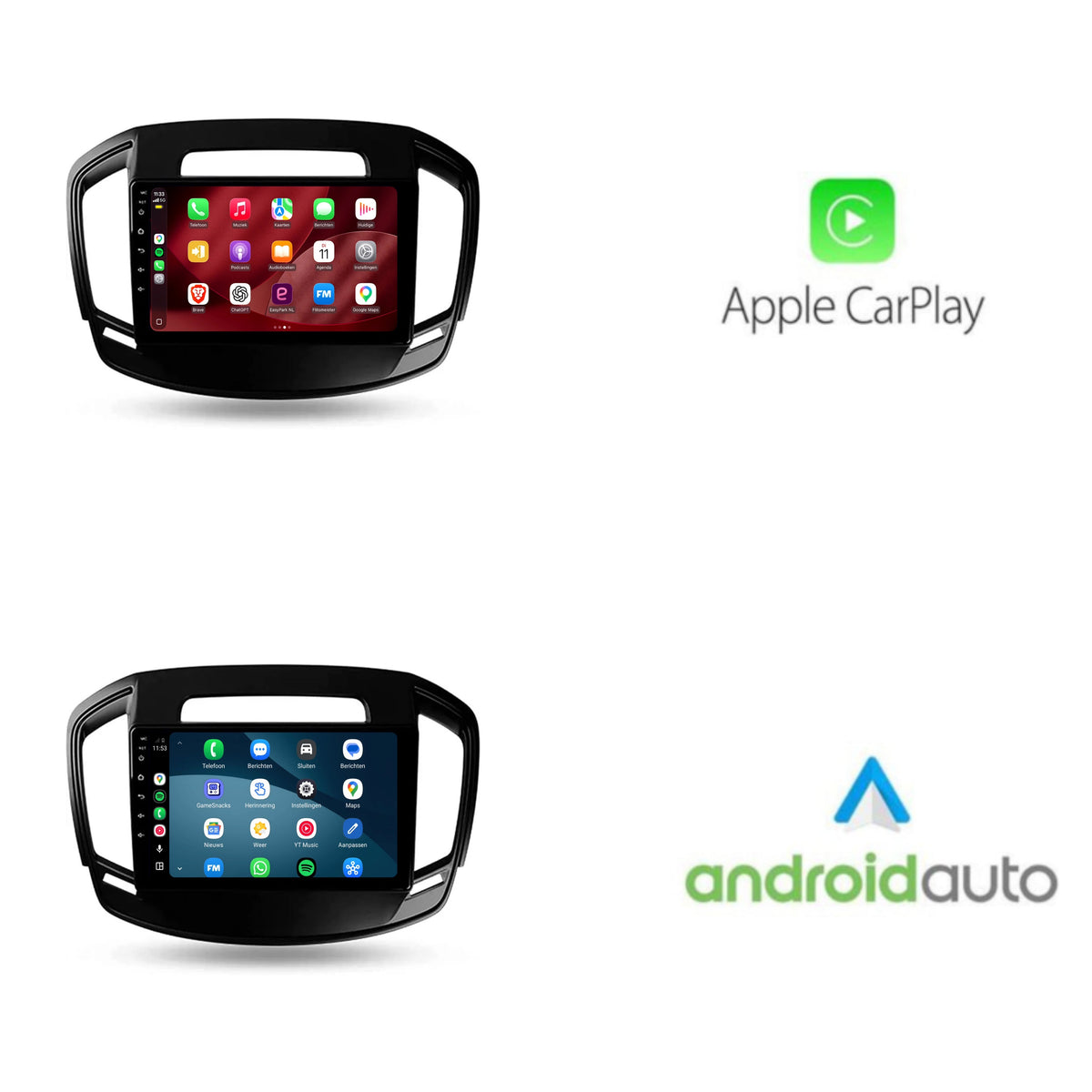 Opel Insignia CarPlay & Android Auto Radio | 2008 bis 2013 | 9 Zoll | Android 15 | Klavierlack schwarz | CTX-7279