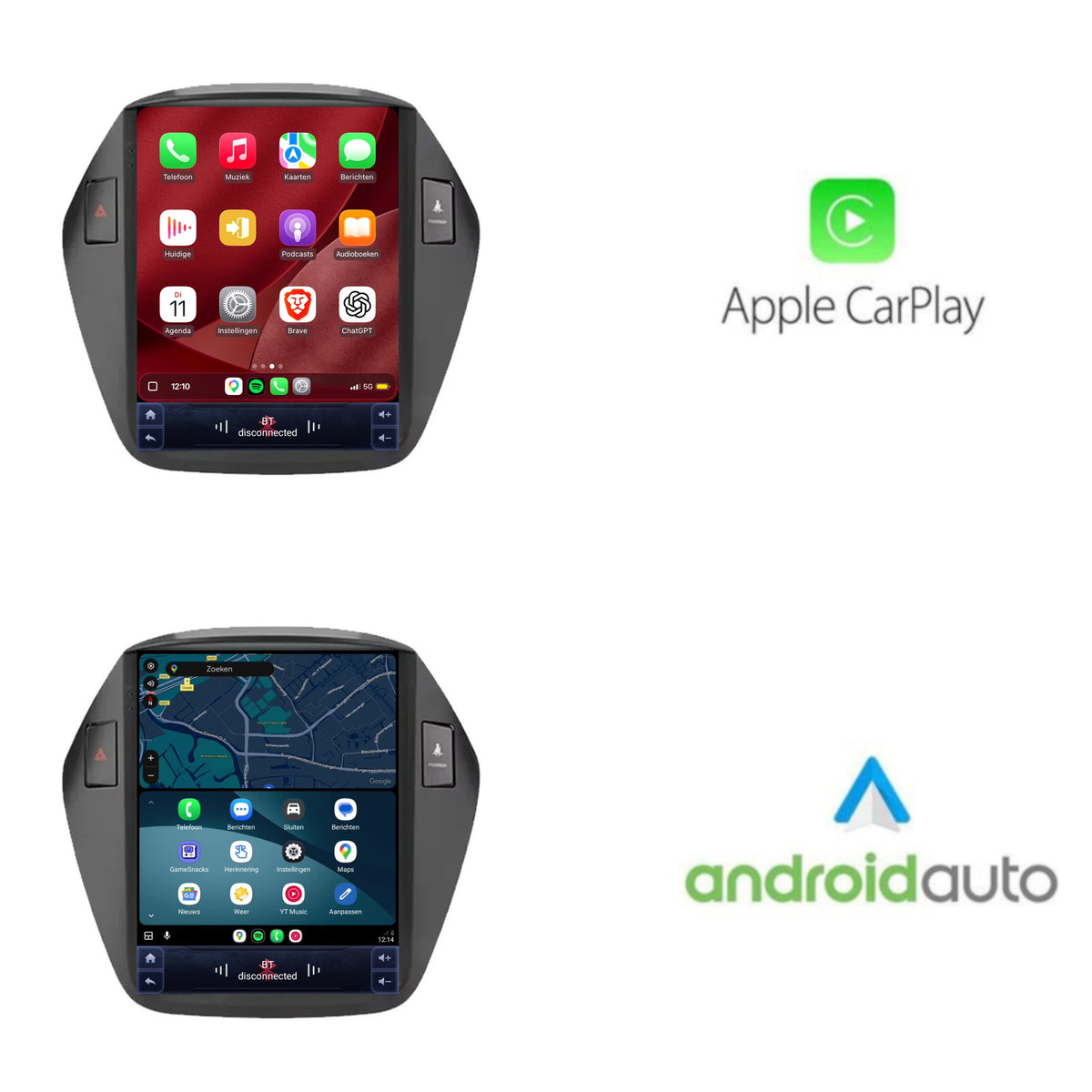 Hyundai ix35 CarPlay & Android Auto radio | 2009 t/m 2015 | 9.7 inch | Android 15 | CTX-7416