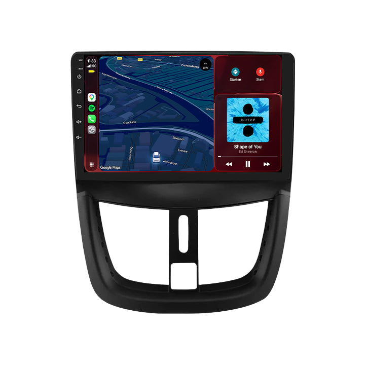 Radio z CarPlay i Android Auto do Peugeot 206+ | 2009–2013 | 9 cali | Android 15 | CTX-7398