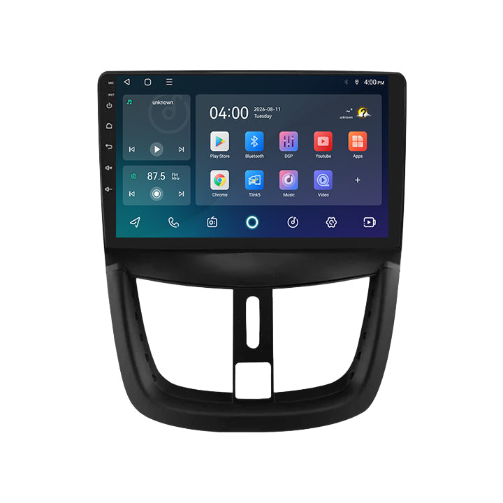 Radio z CarPlay i Android Auto do Peugeot 206+ | 2009–2013 | 9 cali | Android 15 | CTX-7398