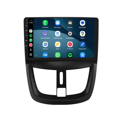 Peugeot 207 CarPlay & Android Auto Radio | 2006 bis 2015 | 9 Zoll | Android 15