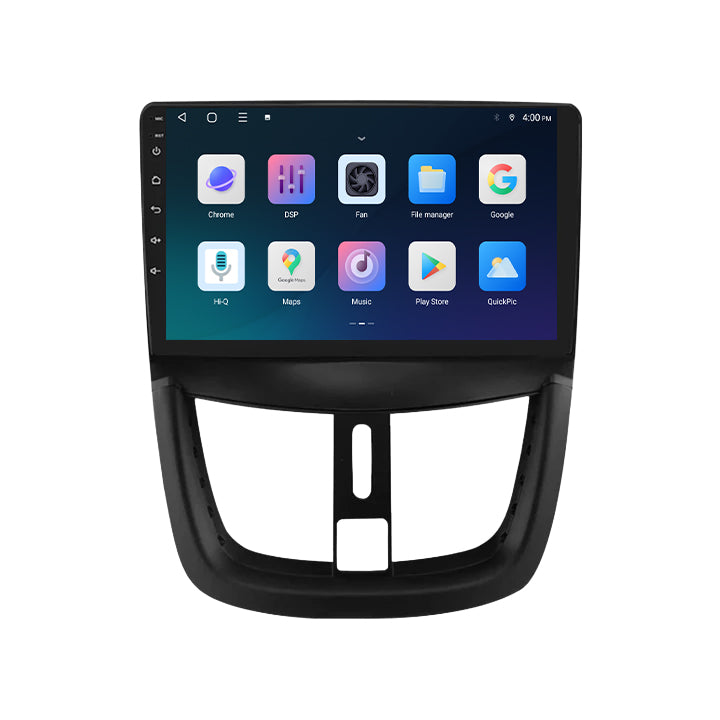 Peugeot 207 CarPlay & Android Auto Radio | 2006 bis 2015 | 9 Zoll | Android 15