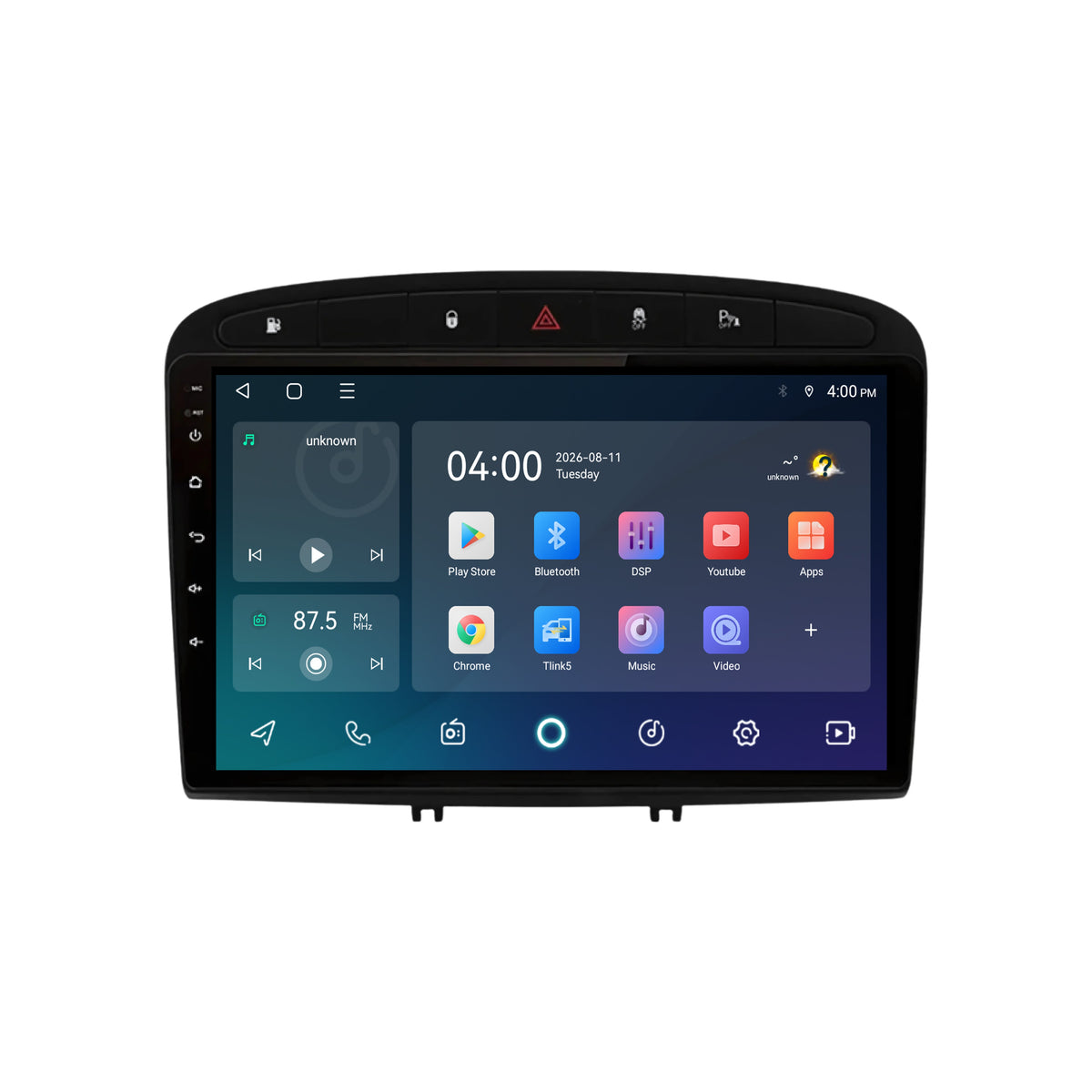 Autoradio CarPlay & Android Auto pour Peugeot 308 & 408 | 2007 à 2013 | 9 pouces | Android 15 | CTX-7242