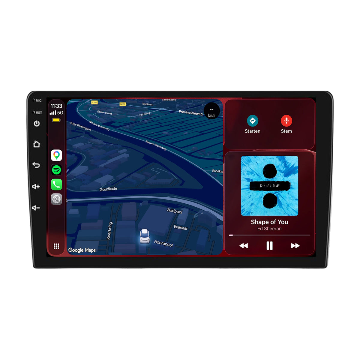 Peugeot 308 CarPlay & Android Auto radio | 2013 t/m 2021 | 9 inch | Android 15