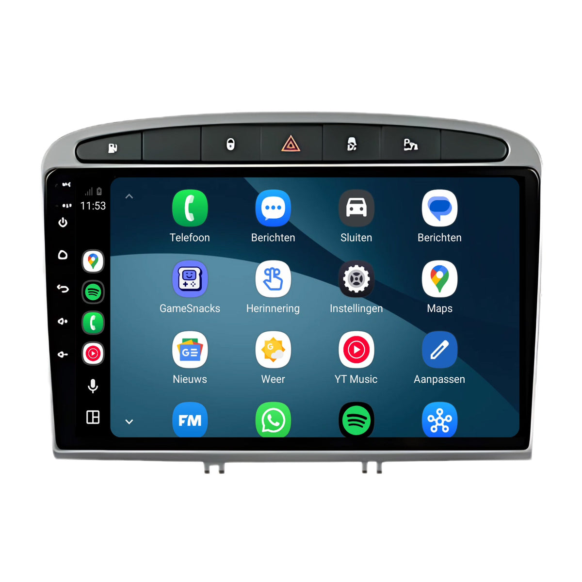 Radio samochodowe CarPlay & Android Auto do Peugeot 308 & 408 | 2007-2020 | 9 cali | Android 15