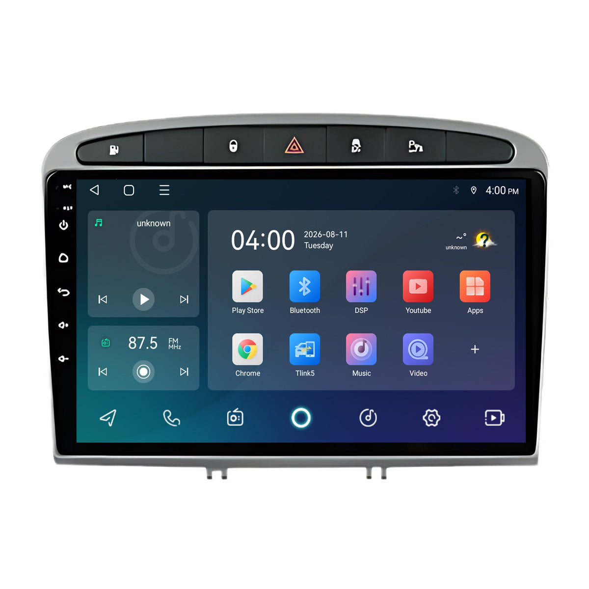 Radio samochodowe CarPlay & Android Auto do Peugeot 308 & 408 | 2007-2020 | 9 cali | Android 15