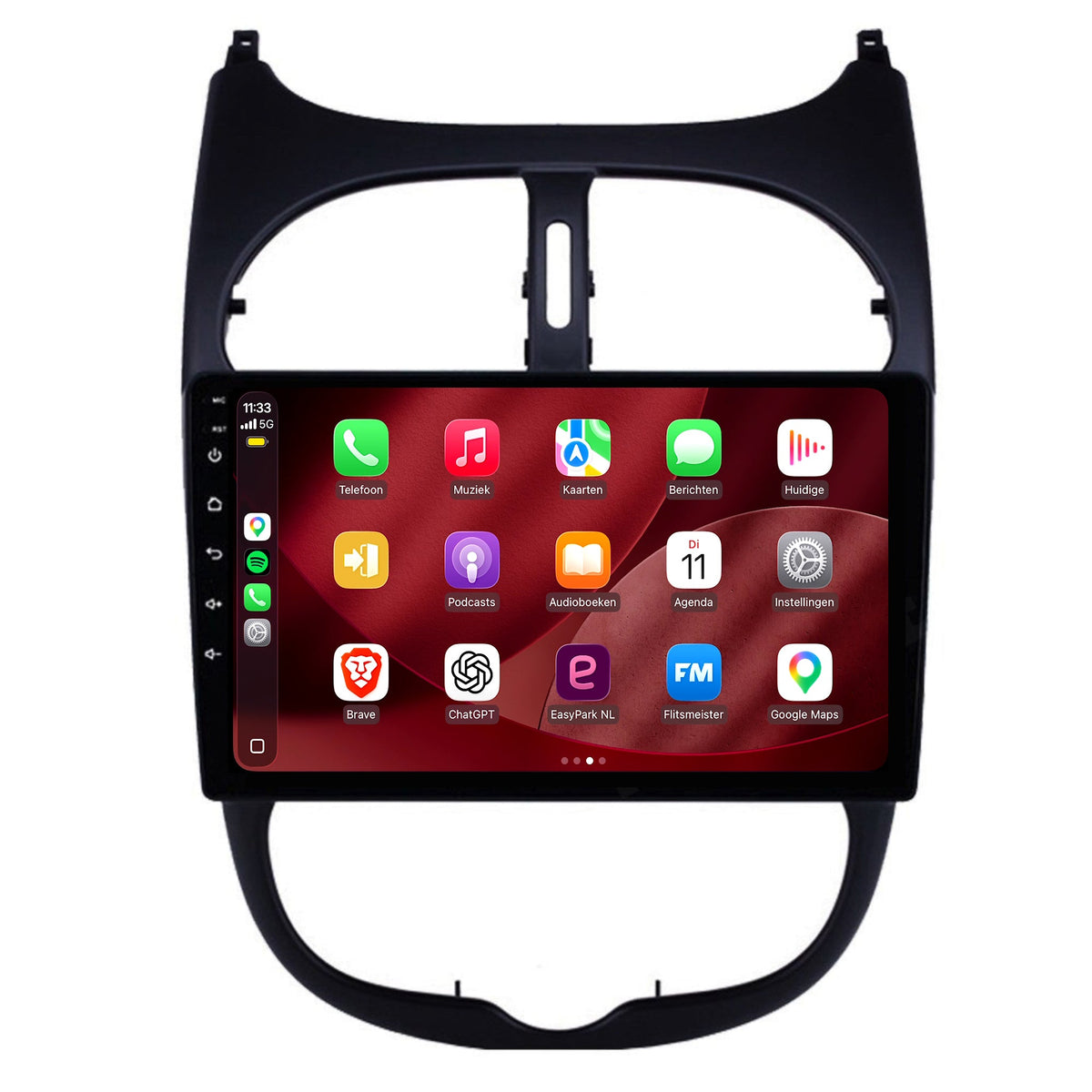Radio CarPlay y Android Auto para Peugeot 206 | 1998 a 2009 | 9 pulgadas | Android 15
