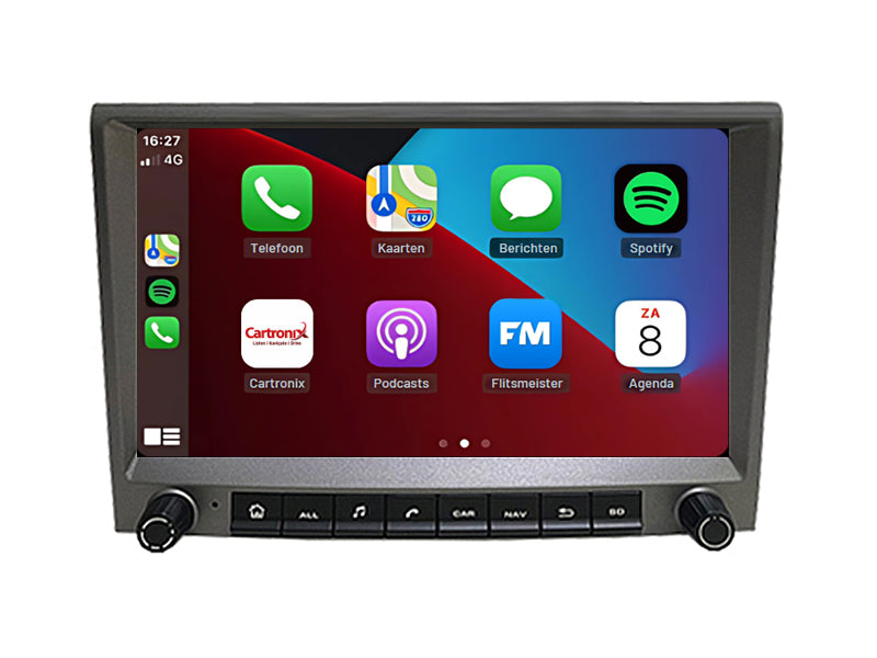 Porsche 911 Cayman Boxster | Radio samochodowe Android 15 | 2005 - 2012 | CarPlay i Android Auto | Szary