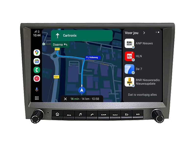 Porsche 911 Cayman Boxster | Radio samochodowe Android 15 | 2005 - 2012 | CarPlay i Android Auto | Szary