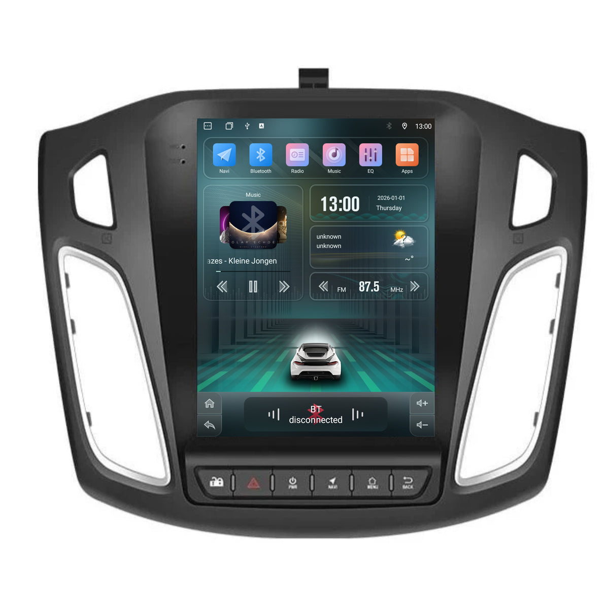 Cartronix Ford Focus | 2011 - 2017 | Autoradio Navigazione | Apple CarPlay & Android Auto | Android 13 | 10 pollici | Grande schermo HD