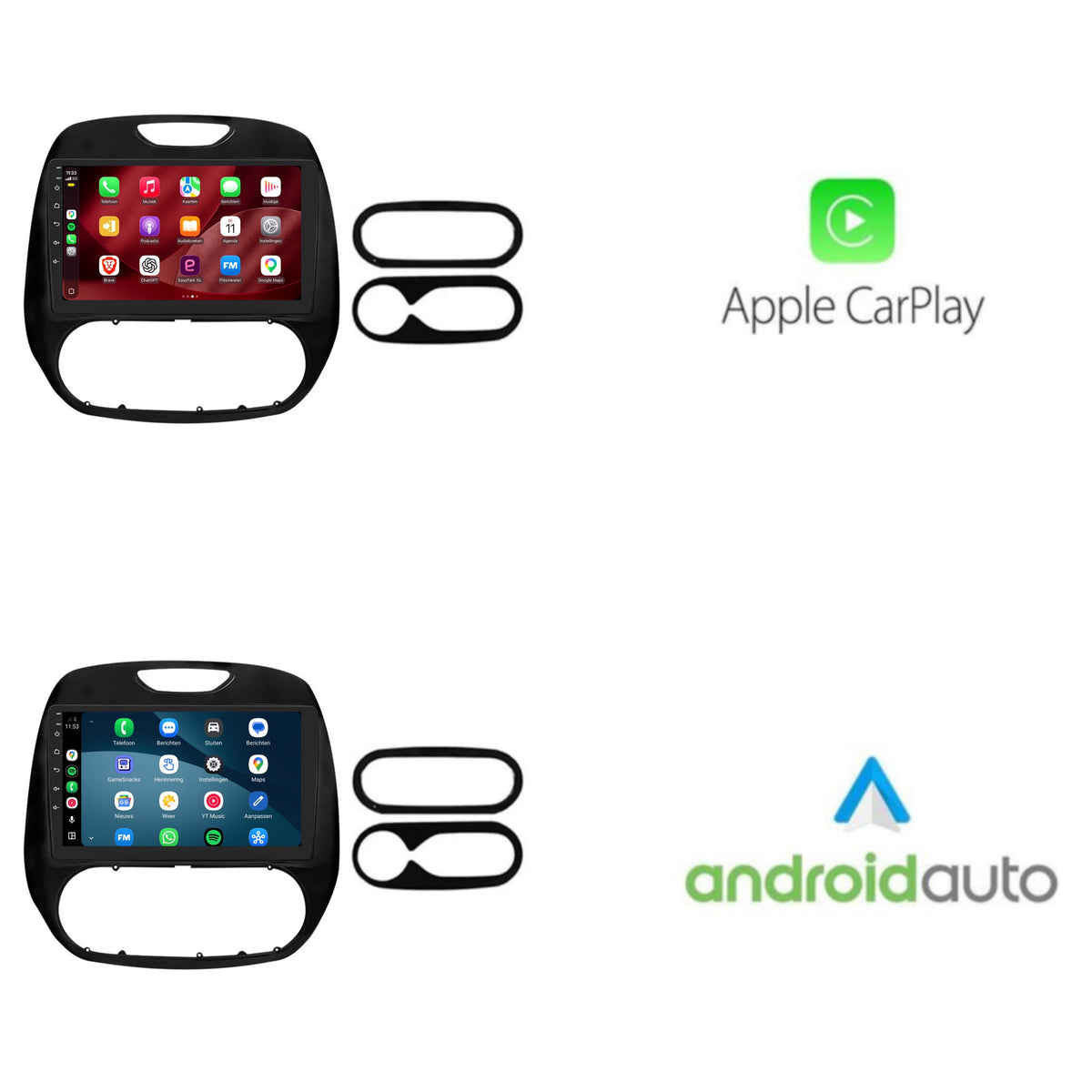 Autoradio CarPlay & Android Auto per Renault Captur | 2017-2019 | 9 pollici | Android 15 | CTX-7246