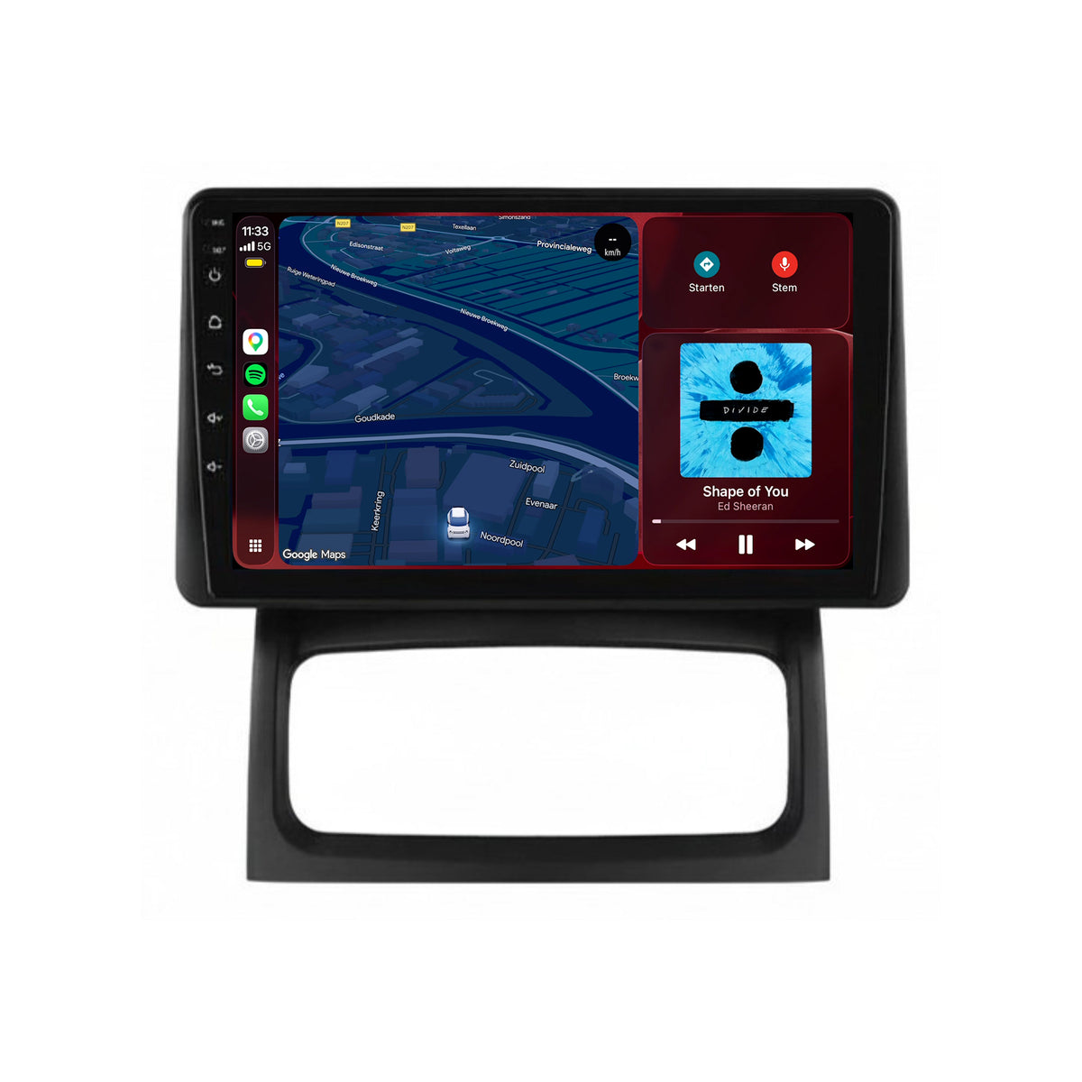 Renault Clio 2 CarPlay & Android Auto radio | 2005 t/m 2012 | 9 inch | Android 15 | CTX-7424