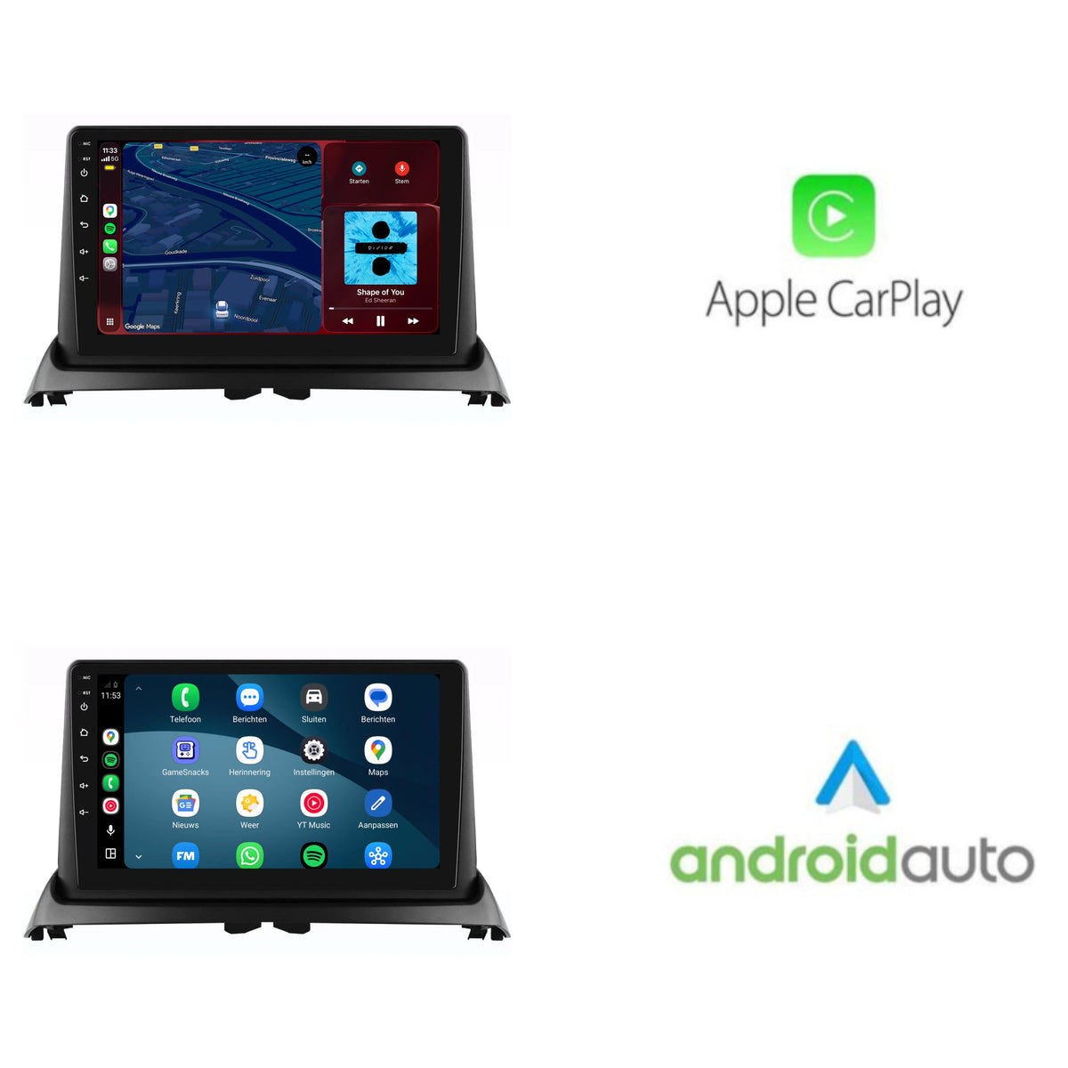 Autoradio CarPlay & Android Auto per Renault Clio 2 | 2005-2012 | 9 pollici | Android 15 | CTX-7433