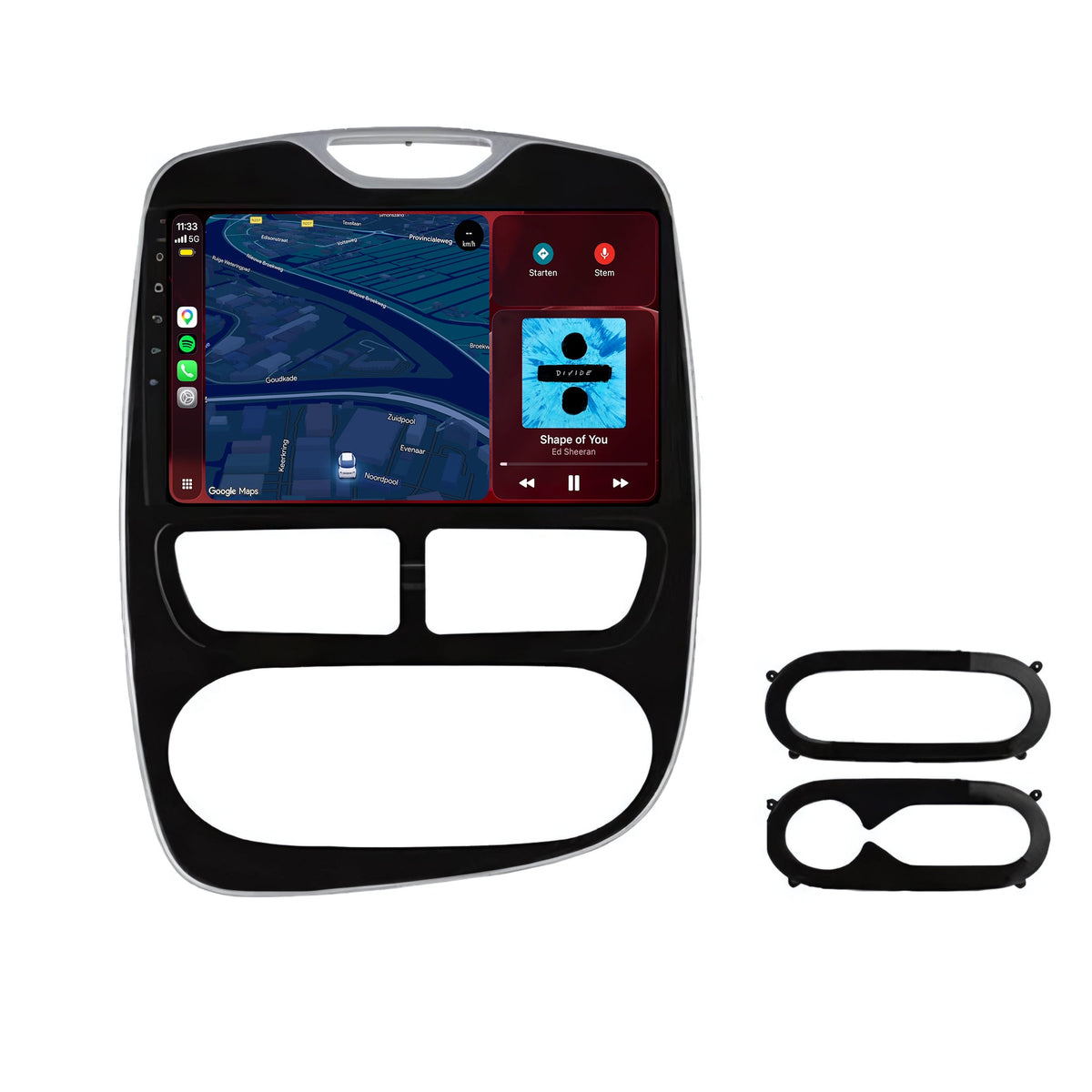 Renault Clio 4 CarPlay & Android Auto radio | 2013 to 2015 | 9 inch | Android 15
