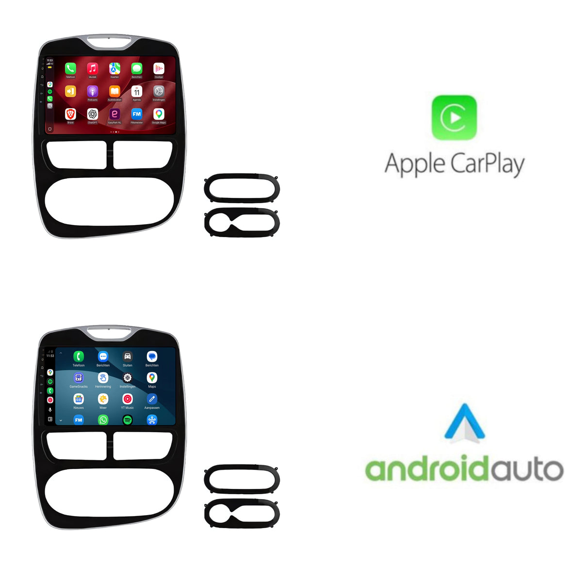 Renault Zoe CarPlay & Android Auto radio | 2013 to 2019 | 9 inch | Android 15 | CTX-7486