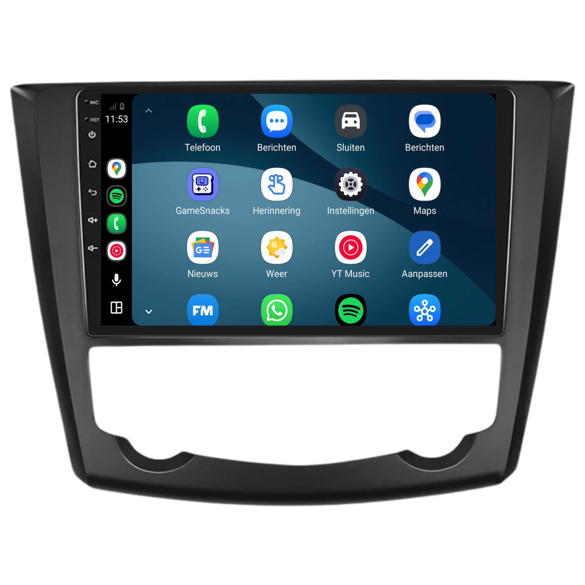 Autoradio Renault Kadjar con CarPlay e Android Auto | 2015-2018 | 9 pollici | Android 15 | CTX-7128