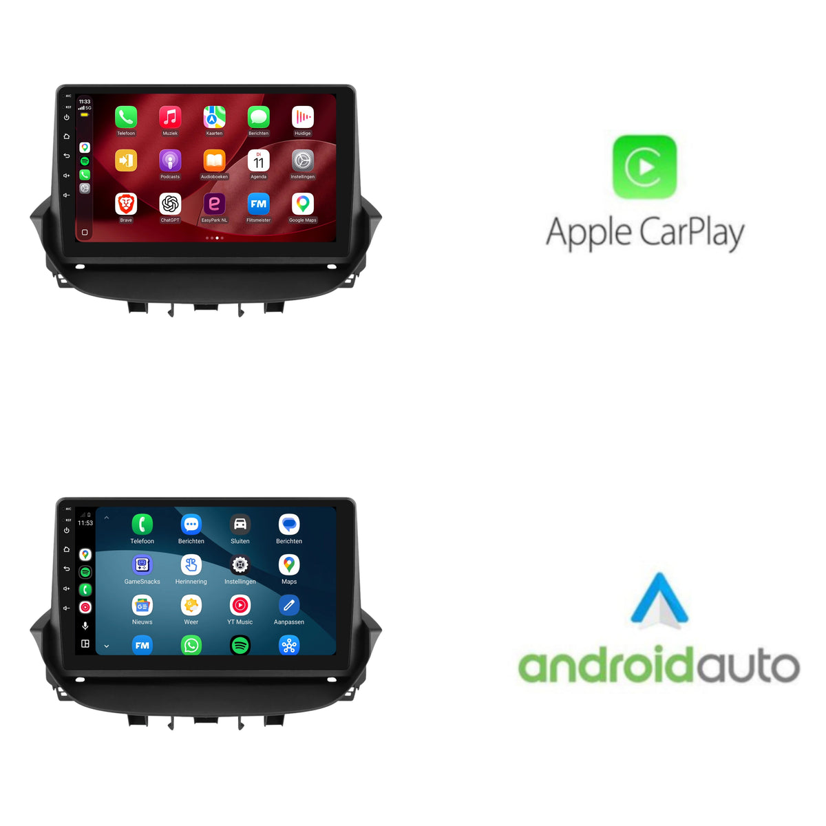 Autoradio CarPlay & Android Auto pour Renault Laguna 2 | 2001 à 2007 | 9 pouces | Android 15 | CTX-7434