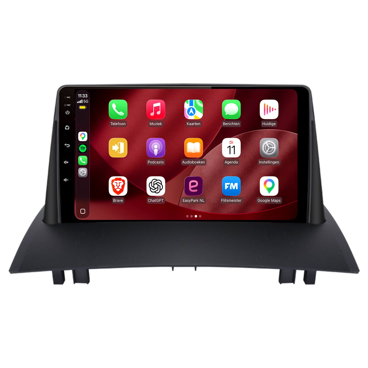Renault Mégane II CarPlay & Android Auto radio | 2003 to 2008 | 9 inch | Android 15 | CTX-7175