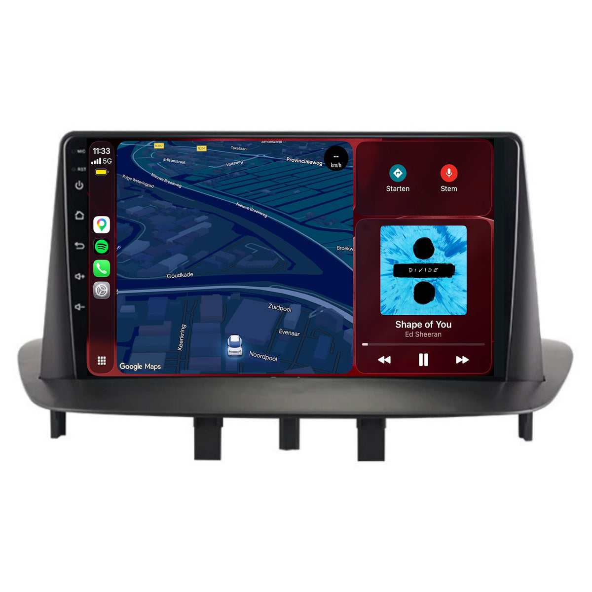 Autoradio CarPlay & Android Auto per Renault Mégane III | 2008-2016 | 9 pollici | Android 15 | CTX-7176
