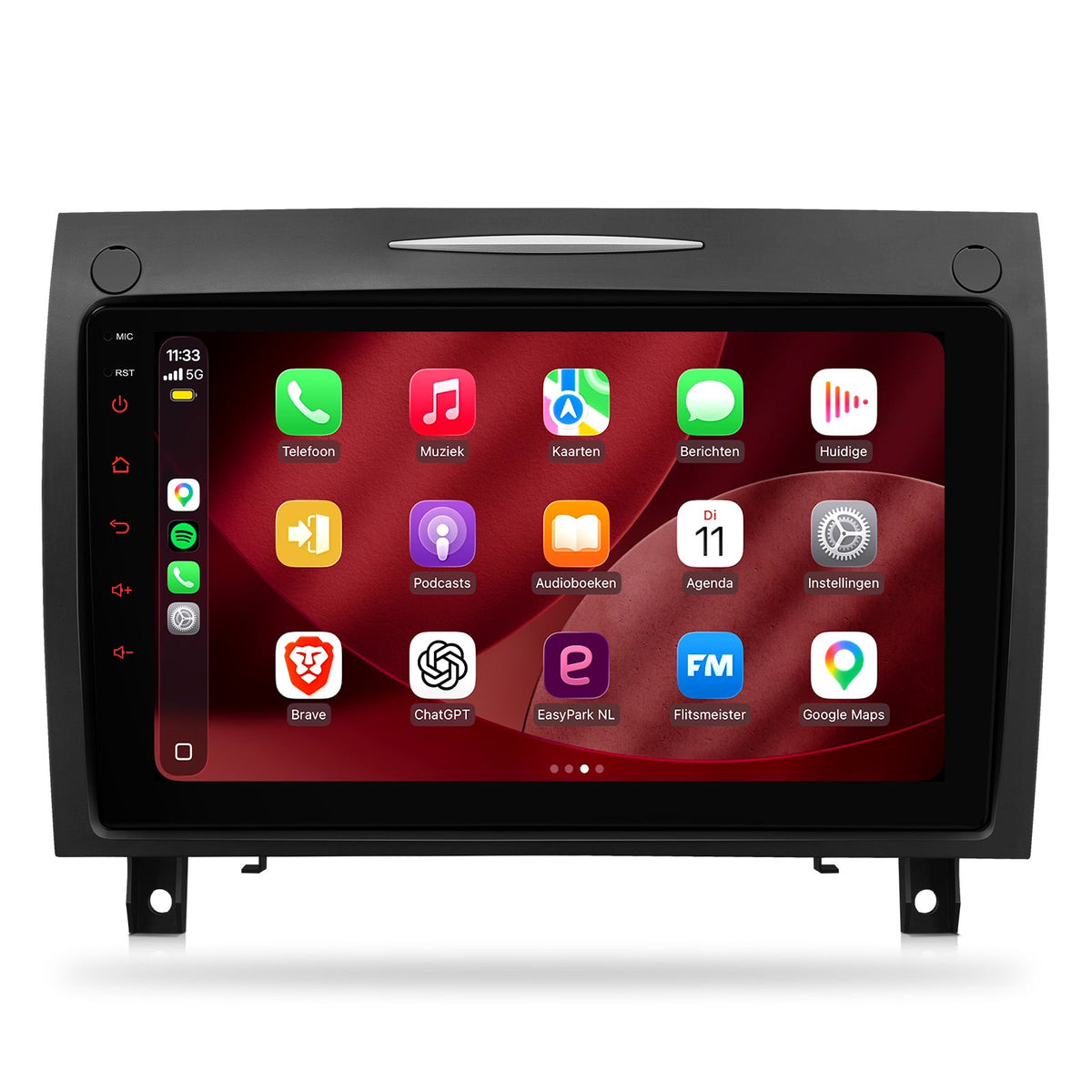 Mercedes SLK CarPlay & Android Auto radio | 2004 t/m 2010 | 9 inch | Android 15