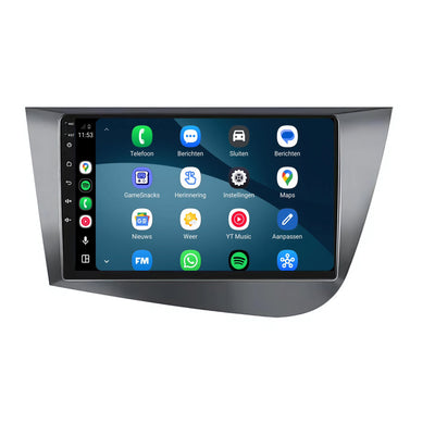 Seat Leon CarPlay & Android Auto radio | 2005 t/m 2012 | 9 inch | Android 15