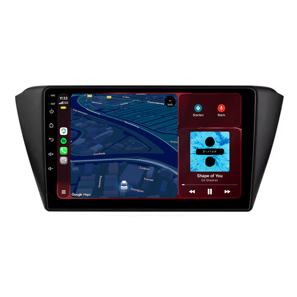 Autoradio CarPlay & Android Auto pour Skoda Fabia | 2015 à 2021 | 9 pouces | Android 15 | CTX-7274