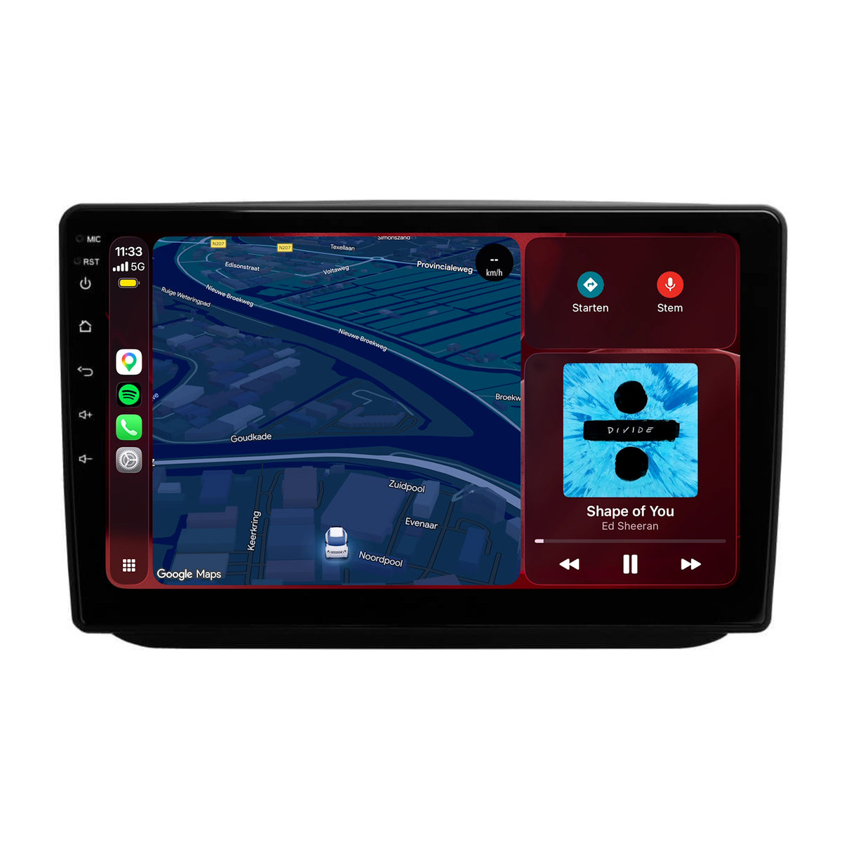 Skoda Fabia CarPlay & Android Auto Radio | 2007 bis 2015 | 9 Zoll | Android 15 | CTX-7392