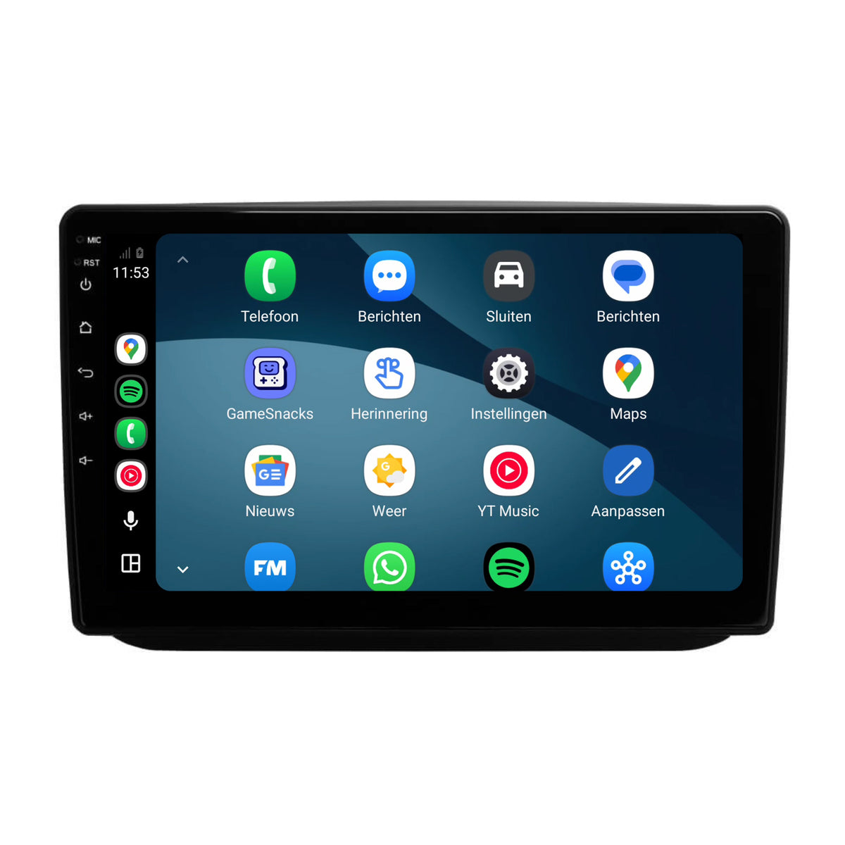 Skoda Fabia CarPlay & Android Auto Radio | 2007 bis 2015 | 9 Zoll | Android 15 | CTX-7392